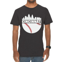 Vintage Downtown Cincinnati Shirt Baseball Retro Ohio State Vintage T-shirt | Artistshot