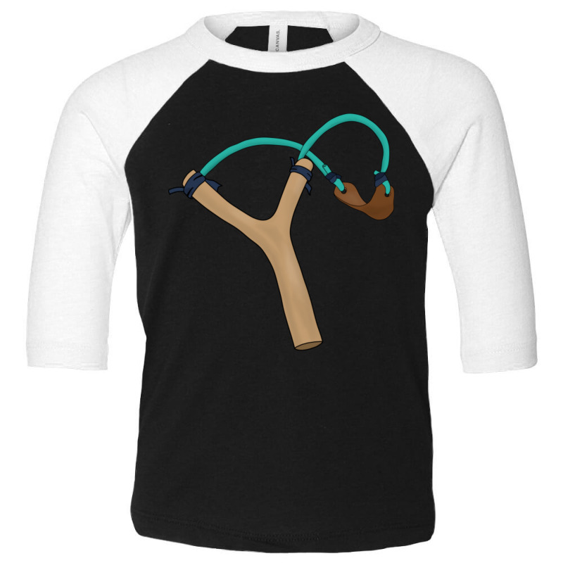 Wooden Slingshot Toddler 3/4 Sleeve Tee | Artistshot