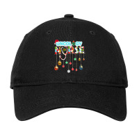 Merry Christmas Oncology Nurse Rn Oncologist Nursing Gift Adjustable Cap | Artistshot