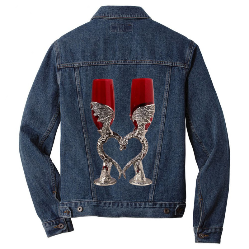 Cup Of The Dragon Men Denim Jacket | Artistshot