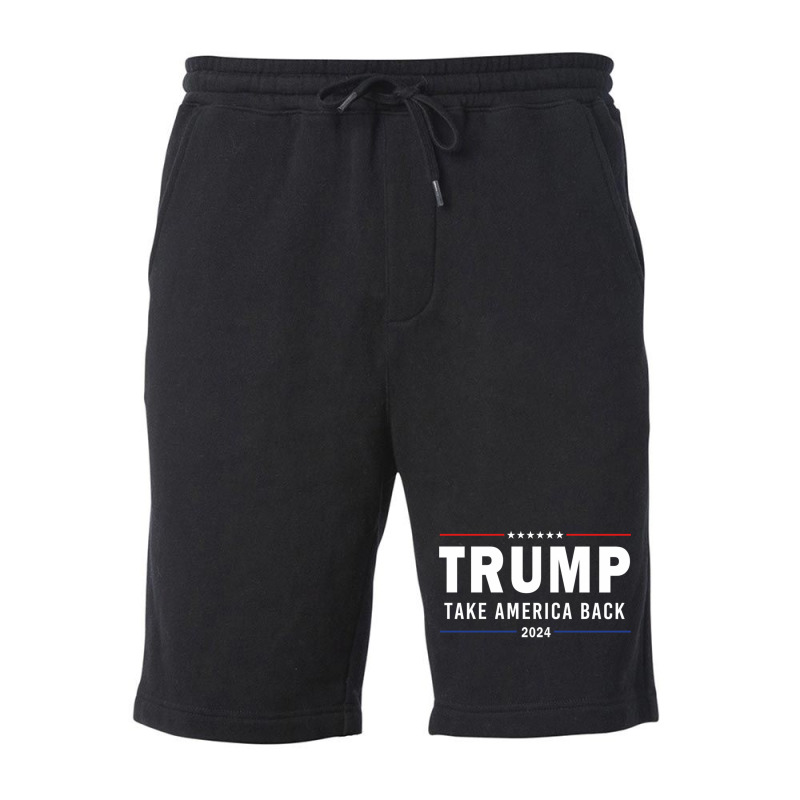 Donald Trump 2024 Take America Back Election Pro America Flag Trump Su Fleece Short by cm-arts | Artistshot