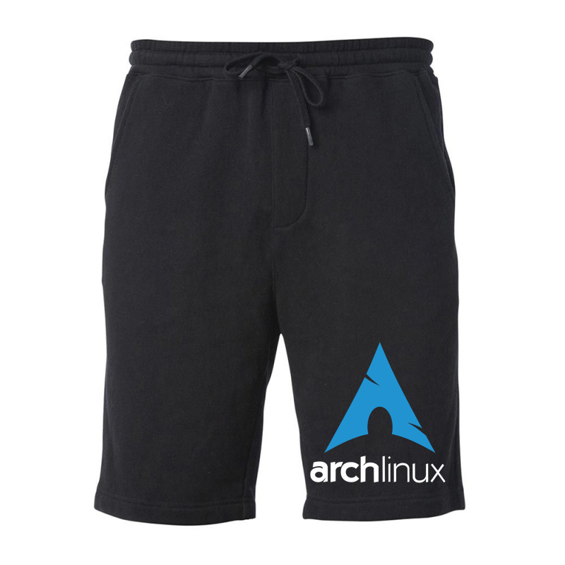 Dark Color Arch Linux Fleece Short | Artistshot