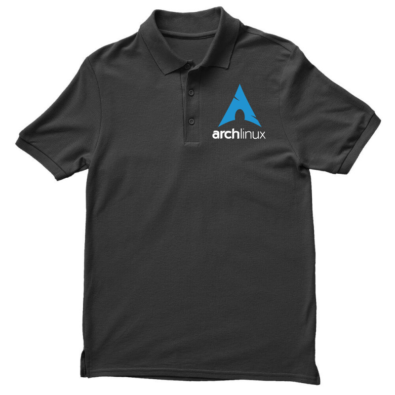 Dark Color Arch Linux Men's Polo Shirt | Artistshot