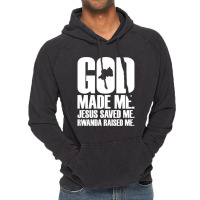 God Made Me. Jesus Saved Me. Rwanda Raised Me. Religion-xjygk Vintage Hoodie | Artistshot