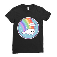 Rainbow Seal Of Approval Ladies Fitted T-shirt | Artistshot