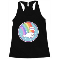 Rainbow Seal Of Approval Racerback Tank | Artistshot