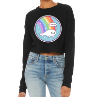 Rainbow Seal Of Approval Cropped Sweater | Artistshot