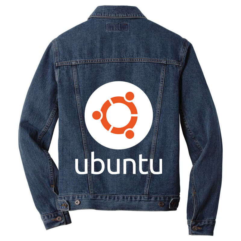 Dark Color Ubuntu Linux Men Denim Jacket by KEITHSHAPIRO | Artistshot