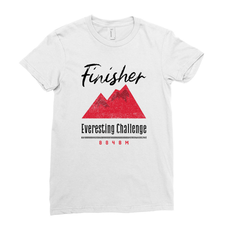 Cycling Everesting Challenge Finisher 8848m Classic Ladies Fitted T-Shirt by cm-arts | Artistshot