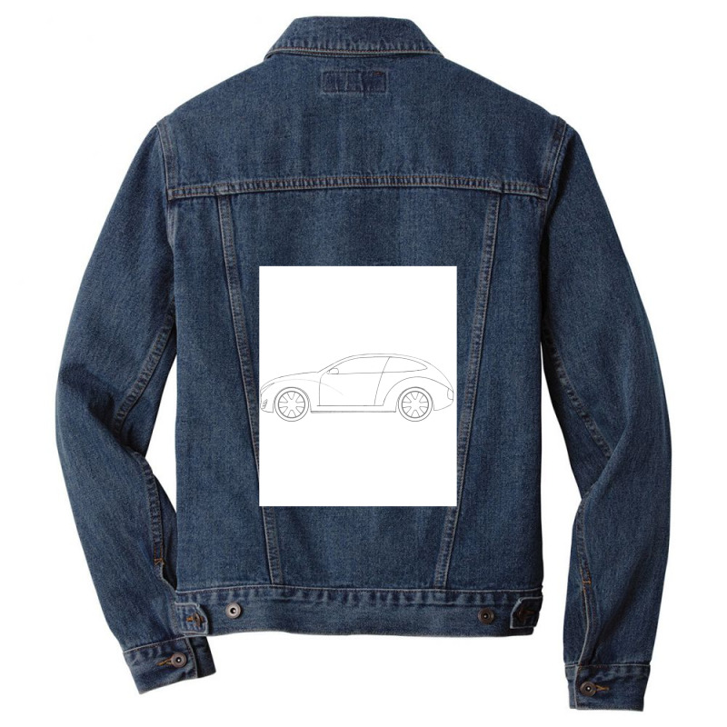 Car Technical Drawing - Shooting Brake Men Denim Jacket | Artistshot