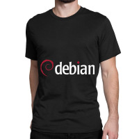 Dark Debian Linux Classic T-shirt | Artistshot