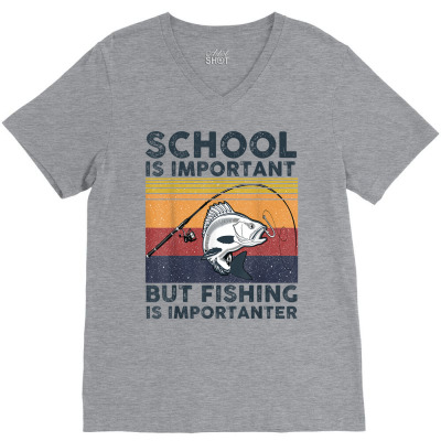 School Is Important V-neck Tee Designed By Lotus Fashion Realm