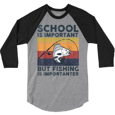 School Is Important 3/4 Sleeve Shirt Designed By Lotus Fashion Realm