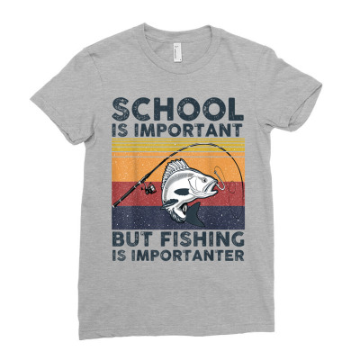 School Is Important Ladies Fitted T-shirt Designed By Lotus Fashion Realm