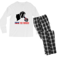 Trump Vs The World Men's Long Sleeve Pajama Set | Artistshot