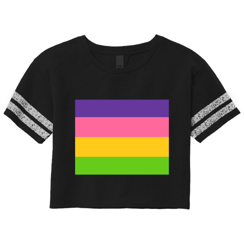 Sappho Poem Lesbian Pride Flag Scorecard Crop Tee by cm-arts | Artistshot