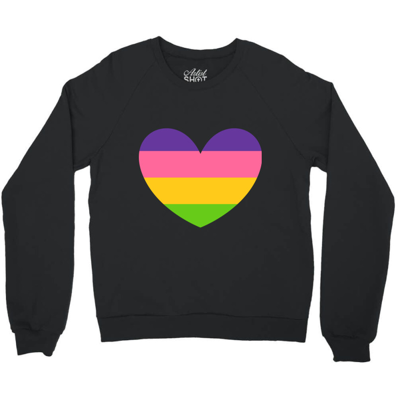 Sappho Poem Lesbian Pride Flag Active Crewneck Sweatshirt by cm-arts | Artistshot