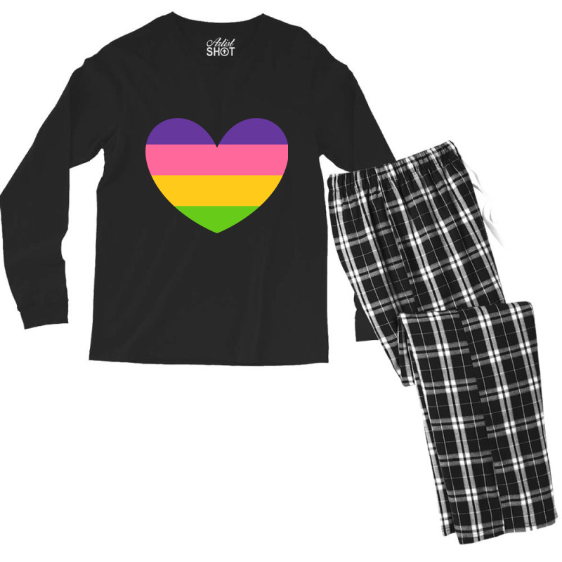 Sappho Poem Lesbian Pride Flag Active Men's Long Sleeve Pajama Set by cm-arts | Artistshot