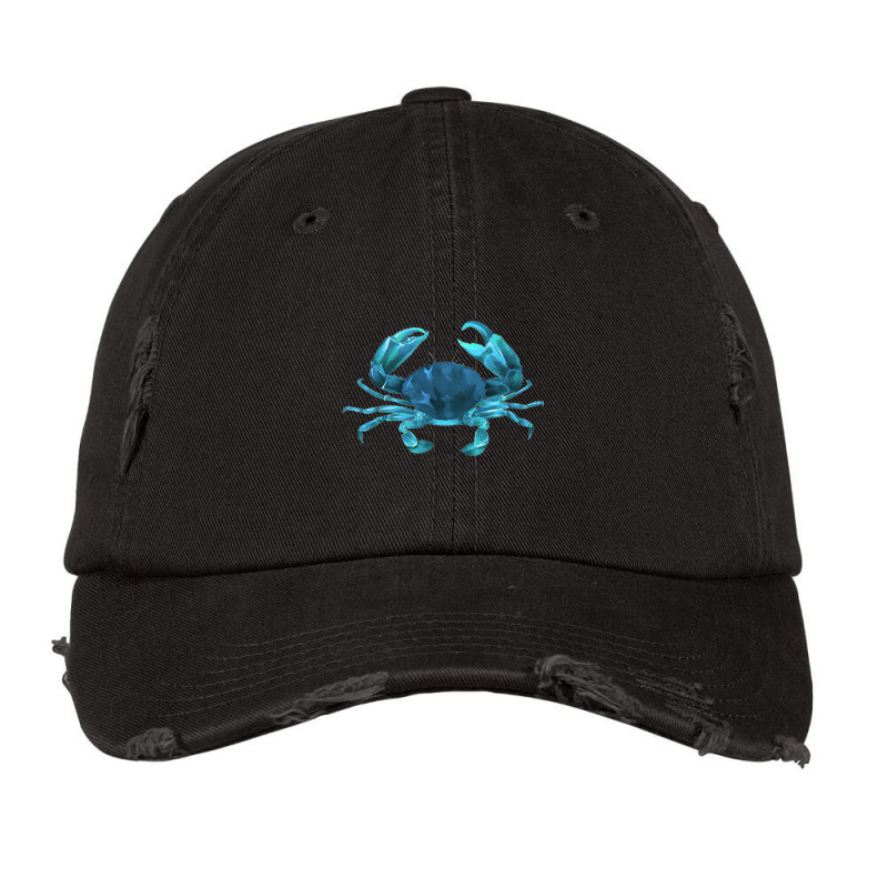 Aqua Colored Crab Vintage Cap | Artistshot