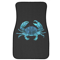 Aqua Colored Crab Front Car Mat | Artistshot