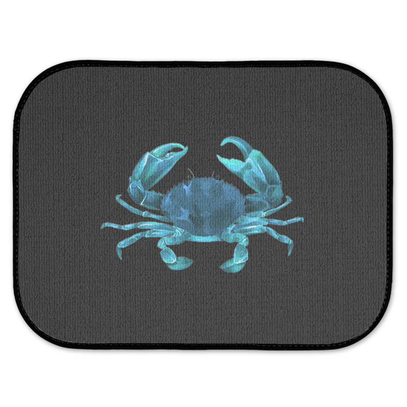 Aqua Colored Crab Rear Car Mat | Artistshot