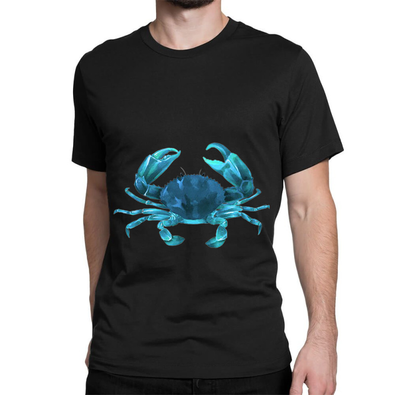 Aqua Colored Crab Classic T-shirt | Artistshot