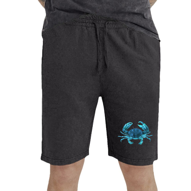 Aqua Colored Crab Vintage Short | Artistshot