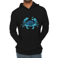 Aqua Colored Crab Lightweight Hoodie | Artistshot