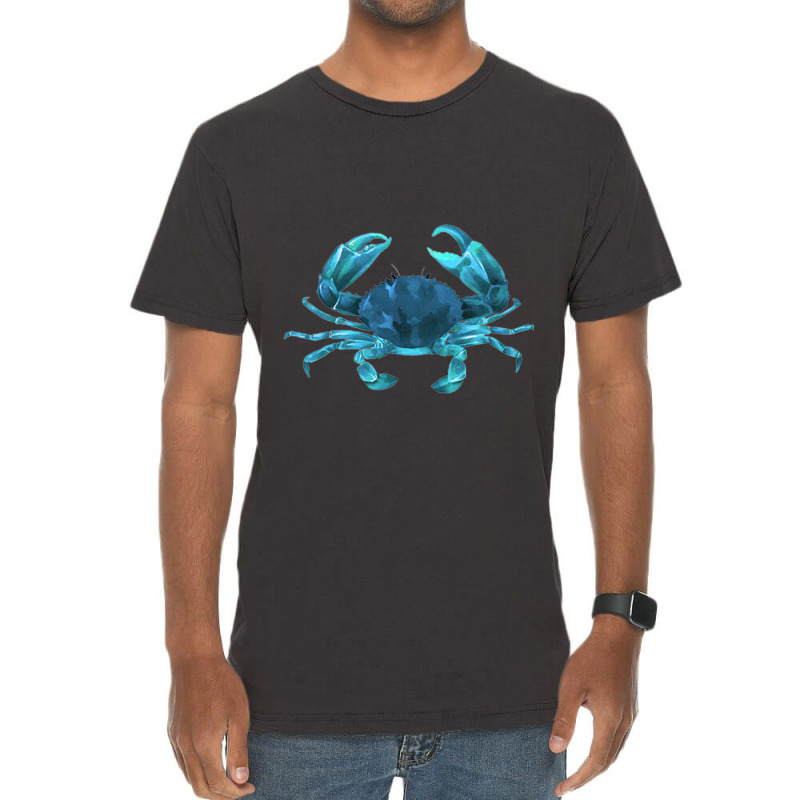 Aqua Colored Crab Vintage T-shirt | Artistshot