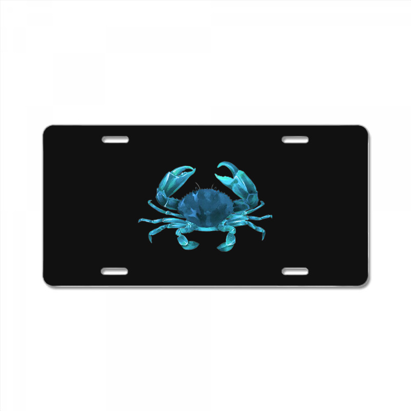 Aqua Colored Crab License Plate | Artistshot