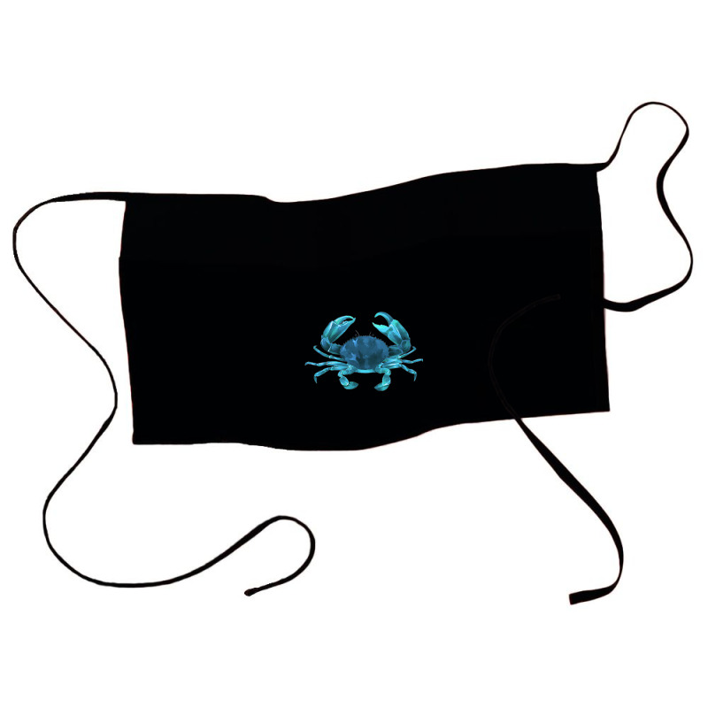 Aqua Colored Crab Waist Apron | Artistshot