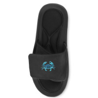 Aqua Colored Crab Slide Sandal | Artistshot