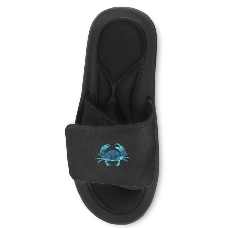 Aqua Colored Crab Slide Sandal | Artistshot