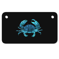 Aqua Colored Crab Motorcycle License Plate | Artistshot