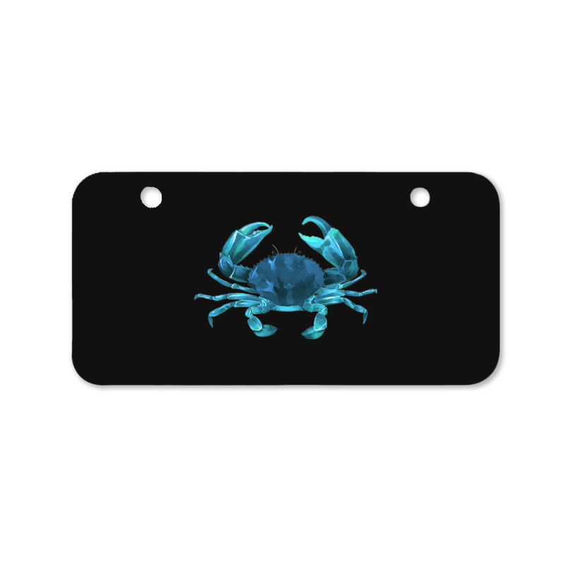 Aqua Colored Crab Bicycle License Plate | Artistshot