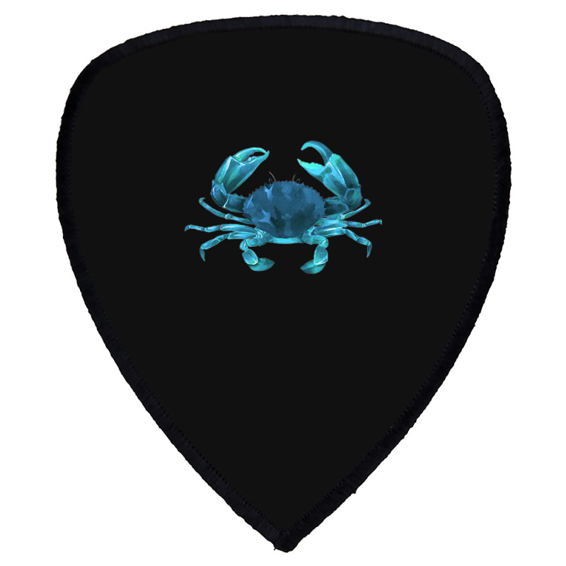 Aqua Colored Crab Shield S Patch | Artistshot