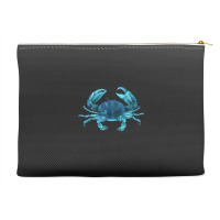 Aqua Colored Crab Accessory Pouches | Artistshot