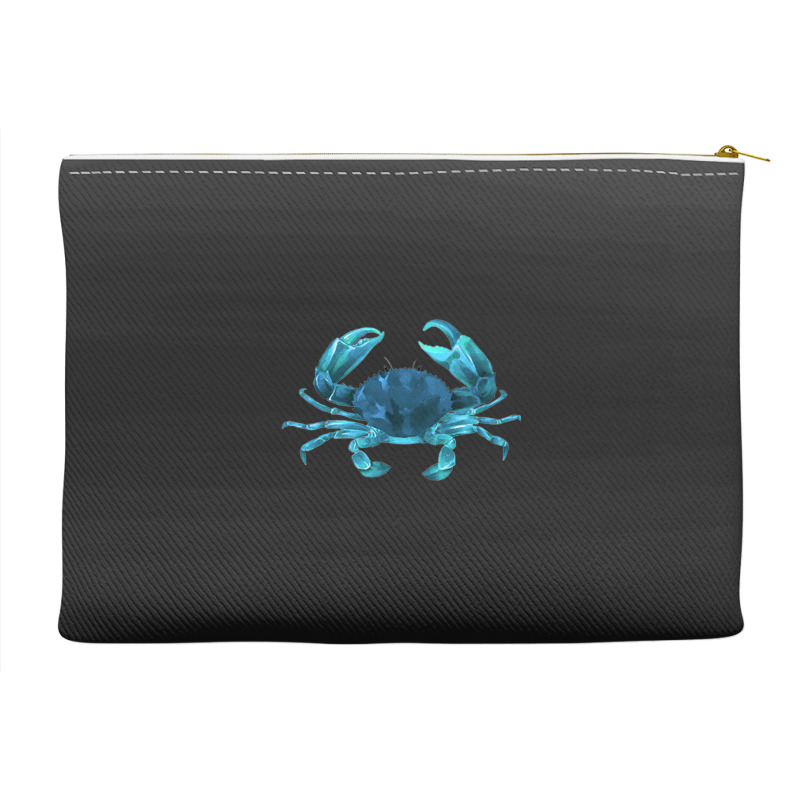 Aqua Colored Crab Accessory Pouches | Artistshot