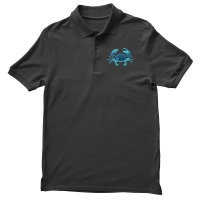 Aqua Colored Crab Men's Polo Shirt | Artistshot