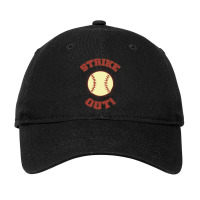 Vintage Strike Out! Adjustable Cap | Artistshot