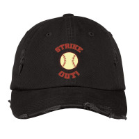 Vintage Strike Out! Vintage Cap | Artistshot