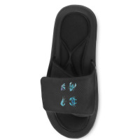 Aqua Colored Crustacean Slide Sandal | Artistshot