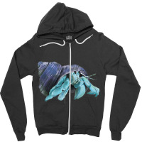 Aqua Colored Hermit Zipper Hoodie | Artistshot