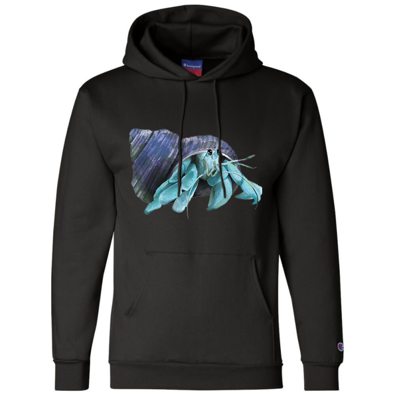 Aqua Colored Hermit Champion Hoodie | Artistshot