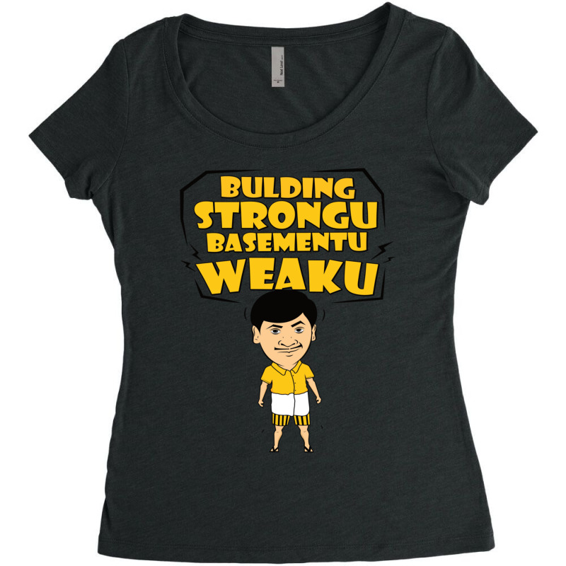 Building Strong Basement Weak Vadivelu Tamil Comdy Women's Triblend Scoop T-shirt by DARRELLBARNES | Artistshot