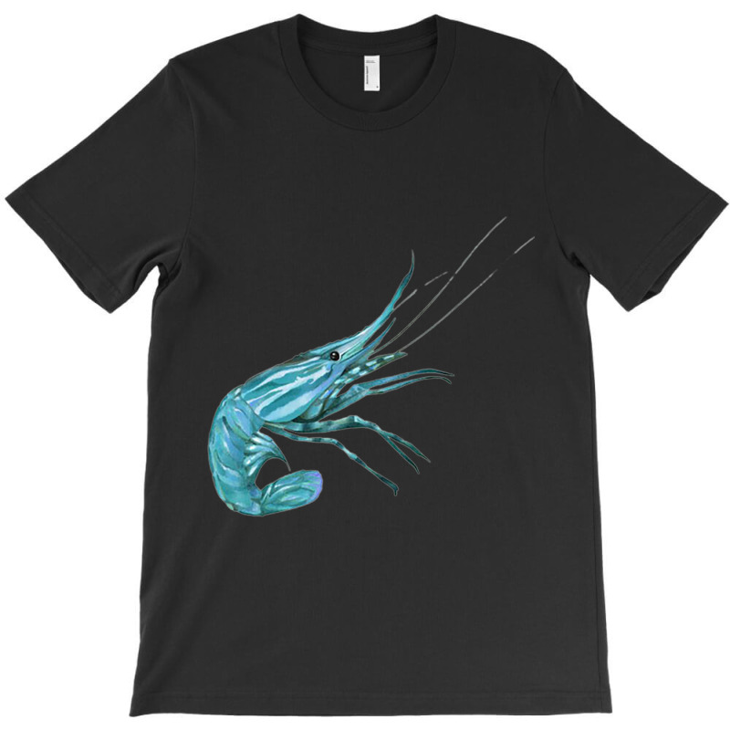 Aqua Colored Prawn T-shirt | Artistshot