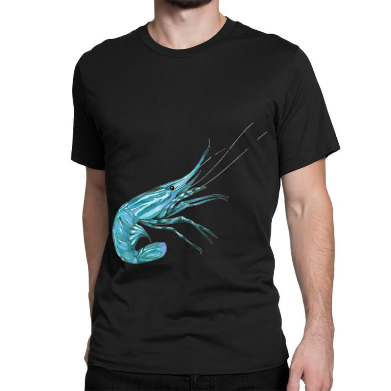 Aqua Colored Prawn Classic T-shirt | Artistshot