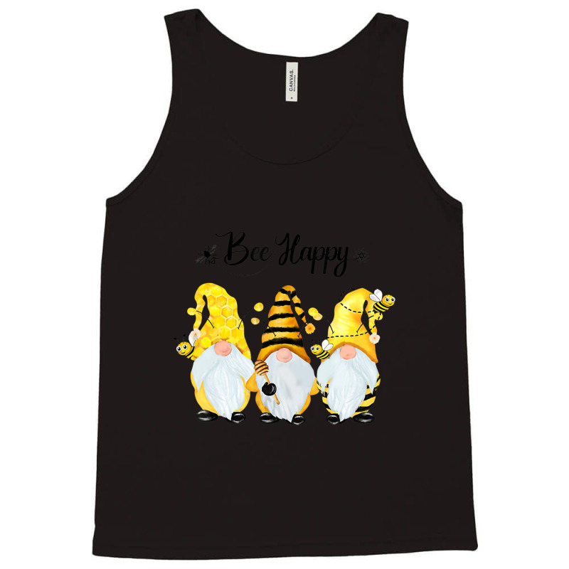 Bee Happy Bee Gnome Spring Tank Top | Artistshot