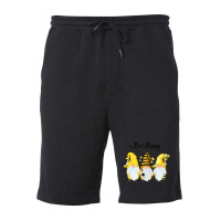 Bee Happy Bee Gnome Spring Fleece Short | Artistshot