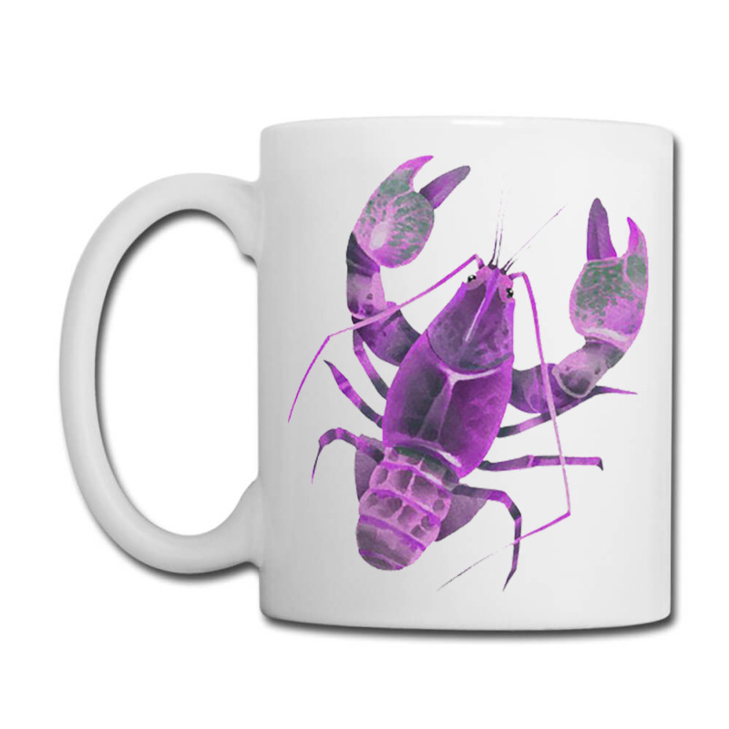 Aqua Purple Colored Lobster Coffee Mug | Artistshot